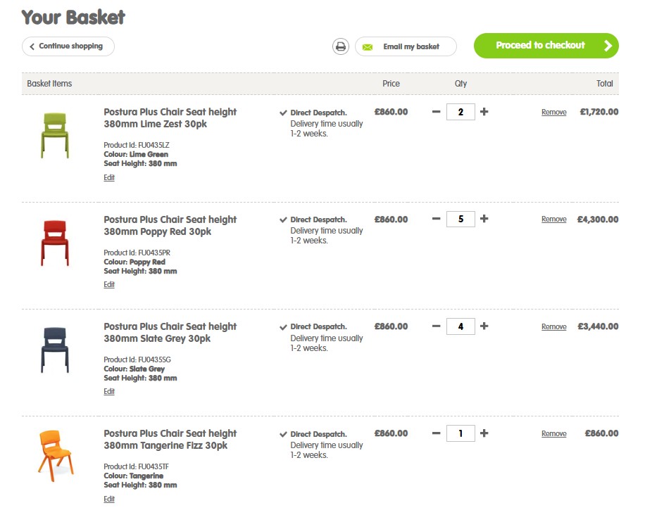 Quick Order With Codes 2